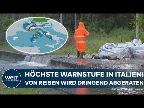 UNWETTER IN NORDITALIEN: Warnung vor lebensbedrohlichen Regenmassen! Osterurlaub fällt ins Wasser
