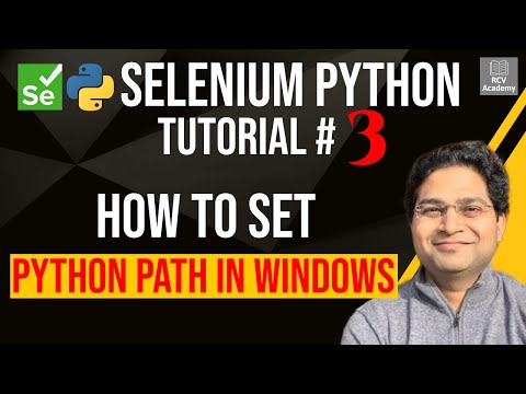 Learn Selenium Python Tutorial 3 How to Set Python Path in Windows ...