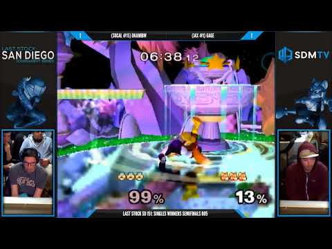LSSD 151 - OkamiBW (Sheik) vs. Gage (Fox) - SSBM Winners Semis - Smash Melee