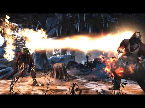 Mortal Kombat XL - Corrupted Shinnok Hellfire Chest Beam Brutality on All Characters Video