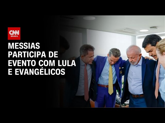 Ao lado de Messias, Lula recebe evangélicos no Planalto | CNN 360°