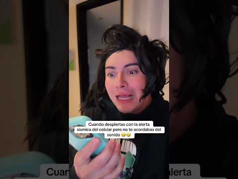 When you wake up to the earthquake alarm, but you don't remember the sound #humor #comedy