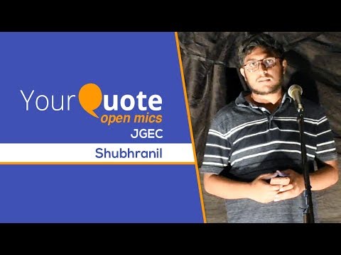 'The Broken Petal' by Shubhranil Chakraborty | English Poetry | YQ - JGEC (Open Mic 1)