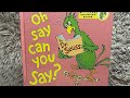 Oh Say Can You Say Read Aloud