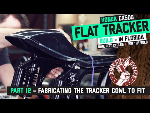 CX500 Flat Tracker Build Part 12 - Fabricating the tracker cowl to fit