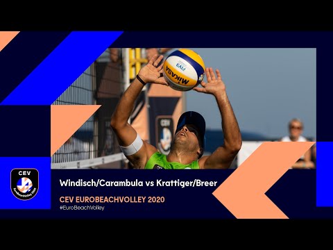 Windisch/Carambula vs Krattiger/Breer FULL MATCH - EuroBeachVolley 2020