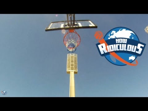 OFFICIAL Guinness World Record for Highest Basketball Shot - How Ridiculous