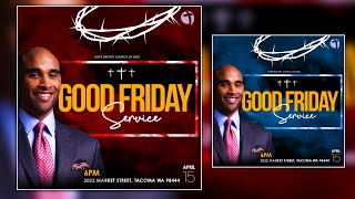 Good Friday Flyer Design Photoshop 2022 | Easter Church Flyer Design
