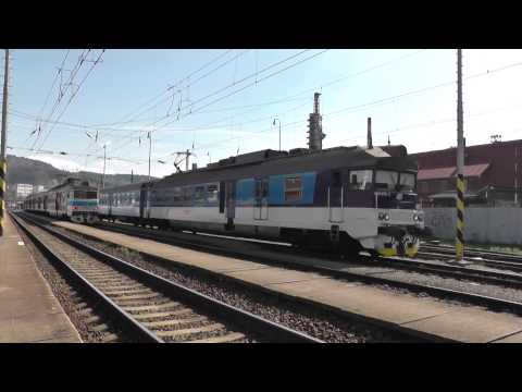 ČD 460.075/076 - Odjezd vlaku Os 3258 - Vsetín, 12.4.2014