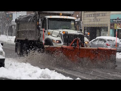 Poughkeepsie, NY Nor'easter,  people plows digging out - 3/14/2023