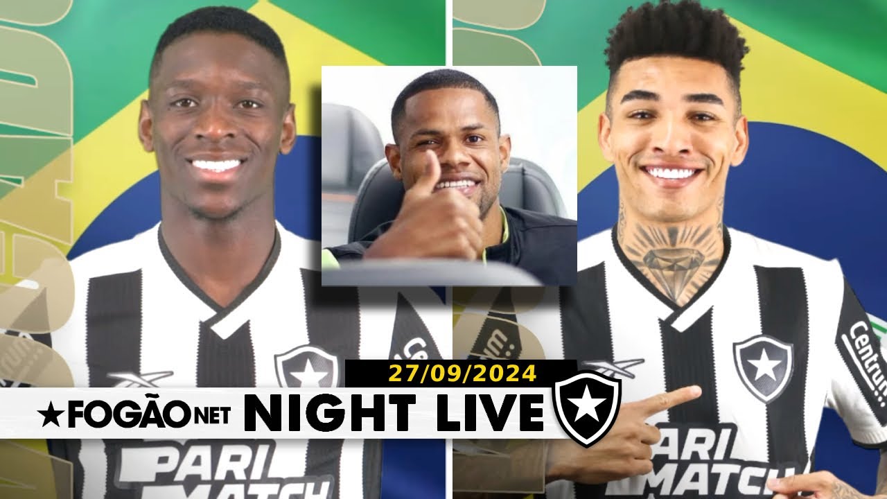 NIGHT LIVE | Júnior Santos de volta em dia de convocação dupla do Botafogo para a Seleção Brasileira