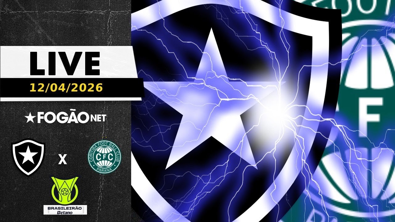 LIVE | Pré-jogo de Botafogo x Coritiba pela 11ª rodada do Campeonato Brasileiro