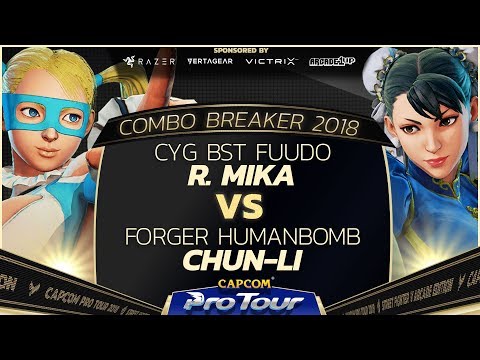 CYG BST Fuudo (R. Mika) vs. Forger Humanbomb (Chun-Li) - Combo Breaker 2018 – Top 24 - CPT 2018