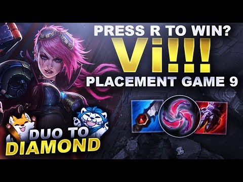PRESS R AND WIN WITH Vi? - Duo to Diamond | League of Legends