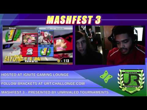 Mashfest 3 Losers FInals - GGA.JJROCKETS (Diddy Kong) vs E2C | Tyroy (Bayonetta)