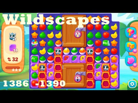 Wildscapes Level 1386 - 1390 HD Walkthrough | 3 - match game | gameplay | android | ios | pc | app