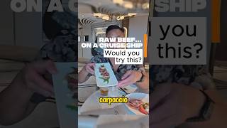 Beef Carpaccio at Onda by Scarpetta 🥩 | Norwegian Aqua Food Review