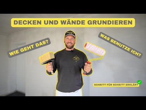 Decken und Wände richtig grundieren – Anleitung & Materialtipps vom Malerprofi