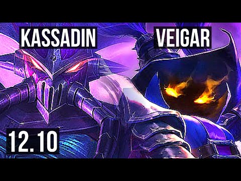 KASSADIN vs VEIGAR (MID) | 11/1/8, Quadra, Legendary, 300+ games | NA Grandmaster | 12.10