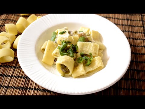 CALAMARATA FUNGHI E PISELLI CREMOSI