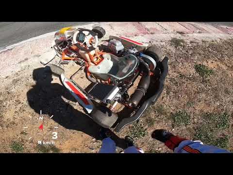 Aggressive Battle ends with me crashed out - Kartodromo Afidnes