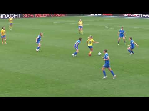 KVC Westerlo Ladies - KRC Genk Ladies on 11.10.2025: a shot from the home team