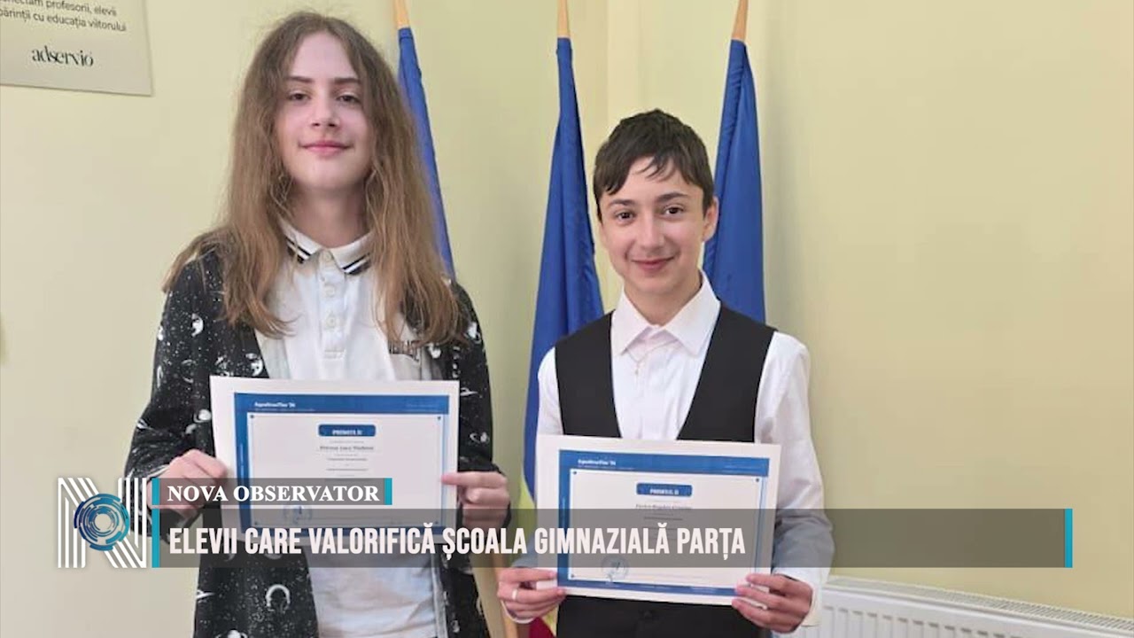 Elevii care valorifică Școala Gimnazială Parța