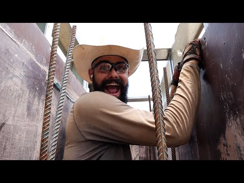 Ramming around Rammed Earth Window Punch Out - Vlog 64