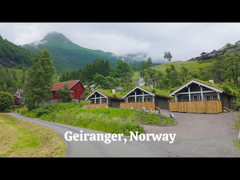 [4K Walk] Geiranger, Norway | Quiet Walk After Rain on a Scenic Trail