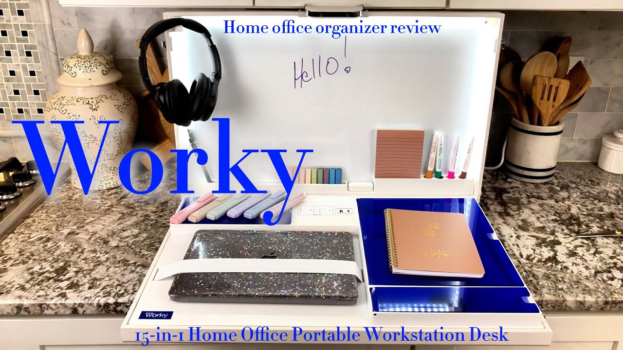 Worky Portable Desk: 15-in-1 Home Office Powerhouse
