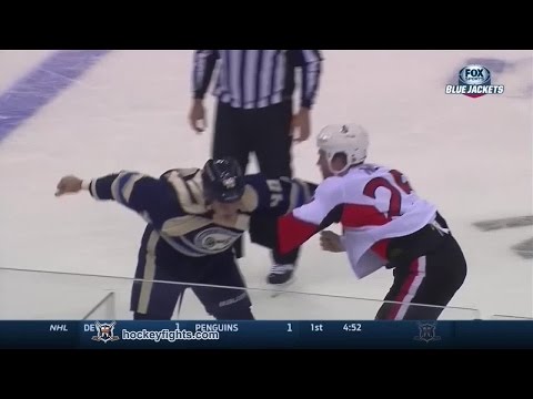 Chris Neil vs Jared Boll Oct 28, 2014