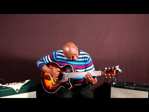 New York Jazz Guitarist Ron Jackson plays on his Eastman 7 String Archtop Hollowbody Guitar