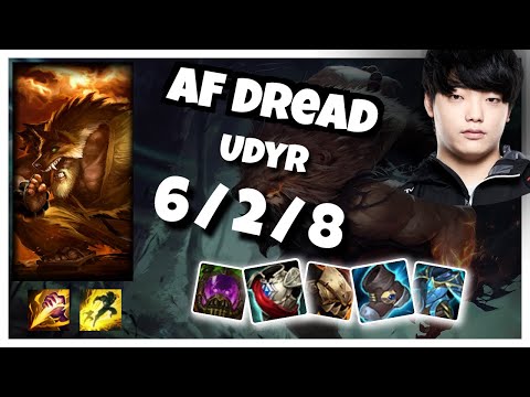 Udyr vs Lillia AF Dread JUNGLE (6/2/8) - v11.5