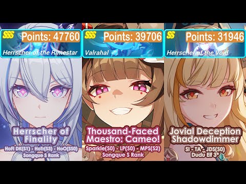 Honkai Impact 3rd: Ex-Memorial Arena Ver 7.9 W2 | Rimestar, Valrahal, HoV | S0~1| HoFi, Sparkle, JDS