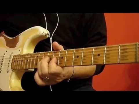 Jam Shuffle in C - Blues guitar lessons. Licks & Tricks.