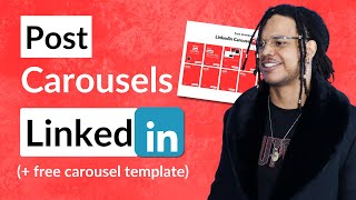 How to Post a Carousel on Linkedin 2024 (+FREE Canva Template)