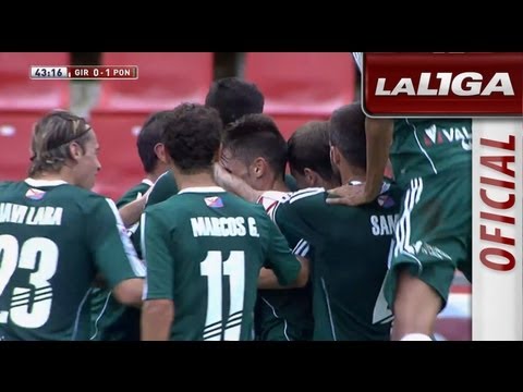 Gol de Robusté (0-1) en el Girona FC - SD Ponferradina - HD