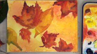 How to Paint Fall Leaves With Watercolor Fast and Loose
