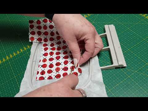 Tutorial Blanko Applikation - wie man richtig mit der Stickmaschine appliziert