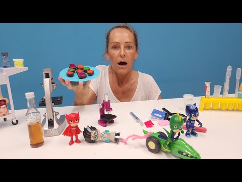 Funny video with the PJ Masks - Why does Nicole think Romeo is cute and awesome? PJ Masks in German