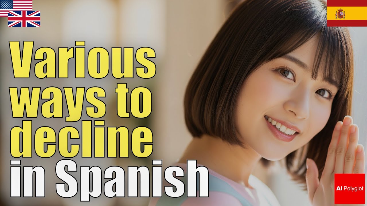 Various ways to decline in Spanish | Natural Listening | Must-Know Various ways to decline in Spanish | Natural Listening | Must-Know