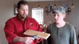 Dad and Jack Outdoors: Deer Hoof Gun Rack
