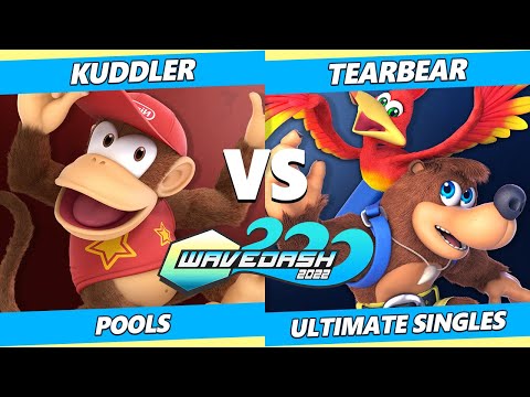 Wavedash 2022 - Kuddler (Diddy Kong) Vs. Tearbear (Banjo) SSBU Ultimate Tournament