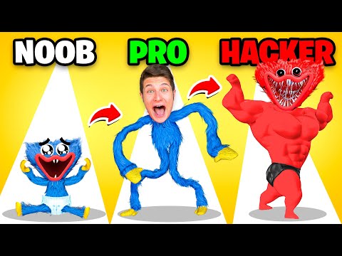 NOOB vs PRO vs HACKER su MONSTER EVOLUTION!! *Huggy Wuggy*