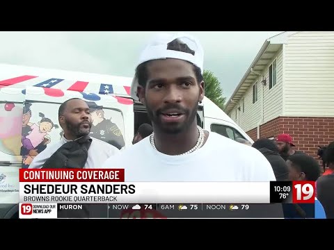 Shedeur Sanders hosts community event to help victims of Rainbow Terrance explosion