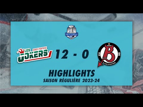 Jokers de Cergy-Pontoise 12-0 Diables Rouges de Briançon - Highlights - Synerglace Ligue Magnus