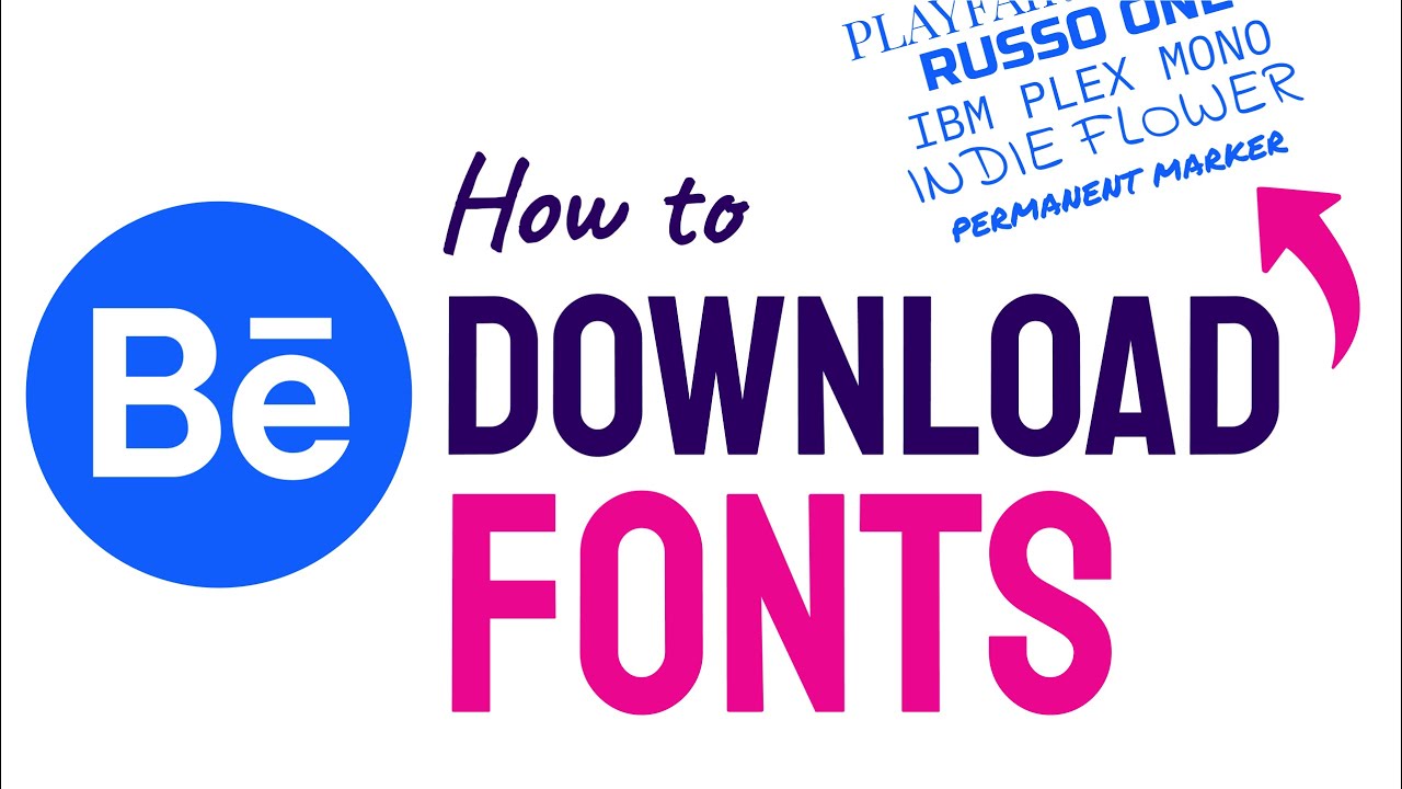 How to DOWNLOAD Fonts from Behance (Step by Step)