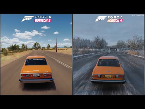 Forza Horizon 3 vs Forza Horizon 4 - 1974 Toyota Corolla SR5 Sound Comparison