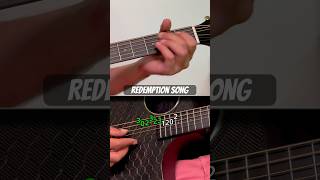 Bob Marley - Redemption Song intro guitar tutorial