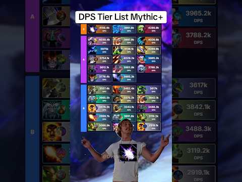 DPS Tier List Mythic | WoW Patch 11.1.7 #worldofwarcraft #warcraft #mmo #mmorpg #gaming #shorts